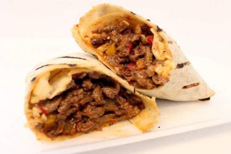 Blackened Steak and Chicken Wrap