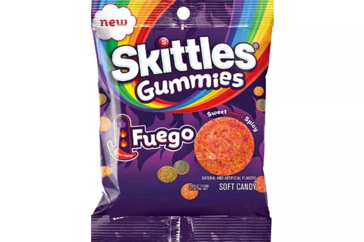 Bonbons gélifiés Skittles Fuego sucrés et épicés 57g