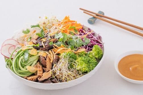 Jerk Beef Chilled Noodle with Savory Ginger Tamari Sauce