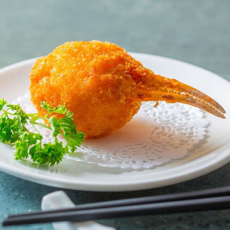 Stuffed Crab Claw with Shrimp Paste (each) 百花釀蟹鉗 (每隻)