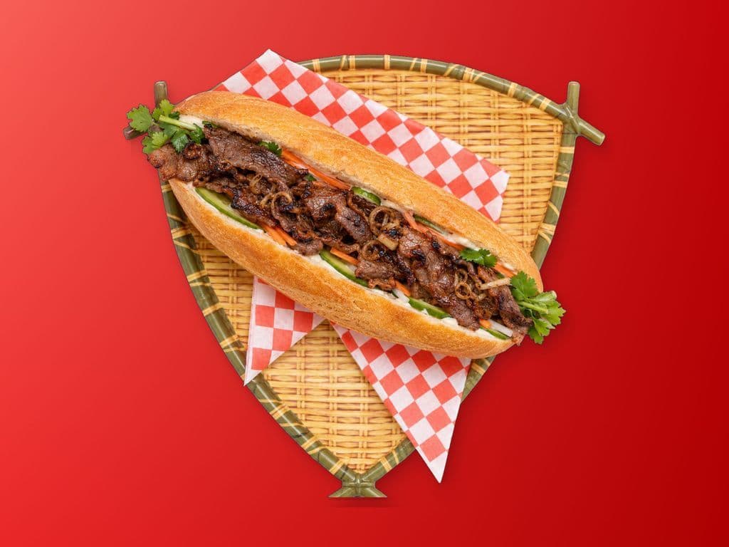 Banh mi boeuf grillé