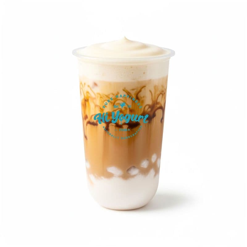 Brown Sugar Mochi Latte with cheese foam (芝士黑糖麻薯牛乳)