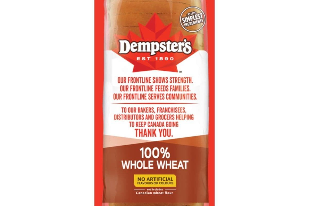Dempster Whole Wheat Bread (675g)