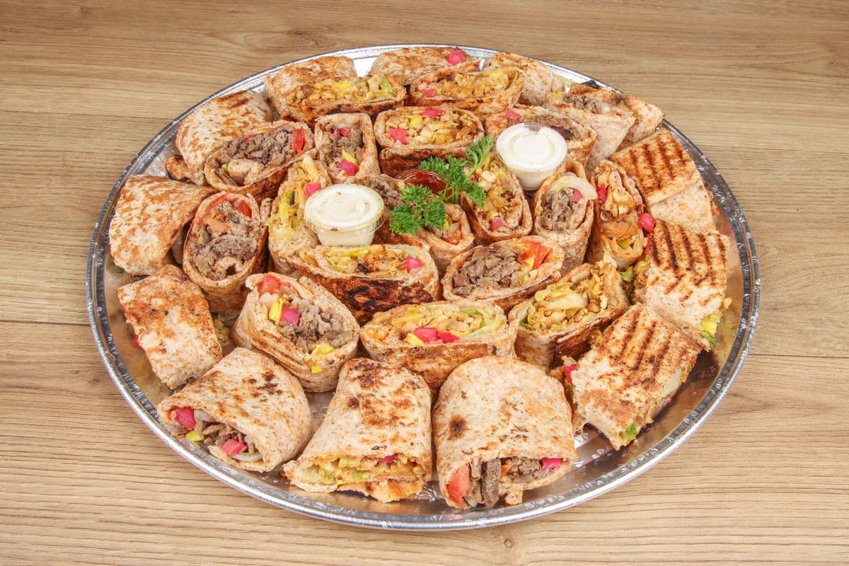 Shawarma Wrap Plate for Ten to Twelve People