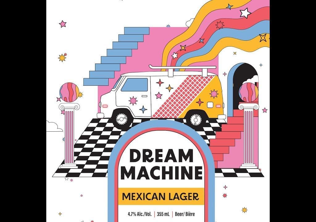 Dream Machine Lager 355ml 4.7% abv