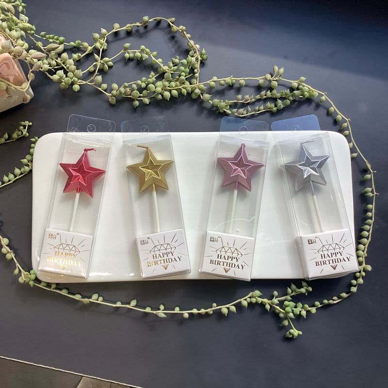 Geometric Star Candle
