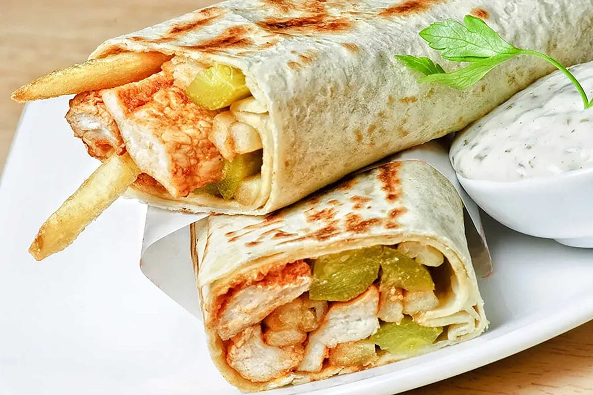 Chicken Shawarma Wrap - Saj