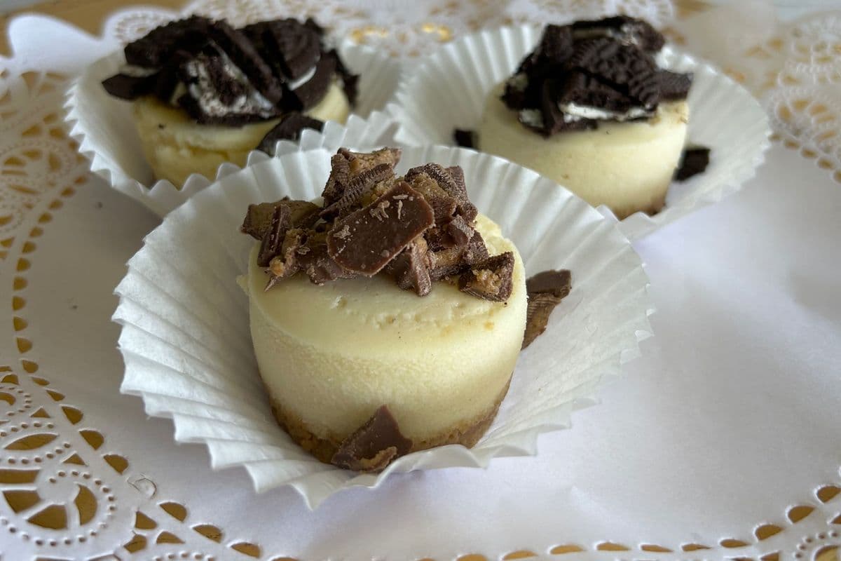 Individual 2" mini Reese Peanut Butter Cheesecake