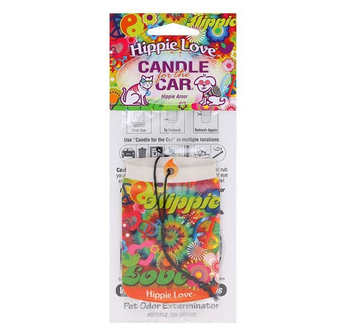 Candle For The Car Hippie Love Car Air Freshener