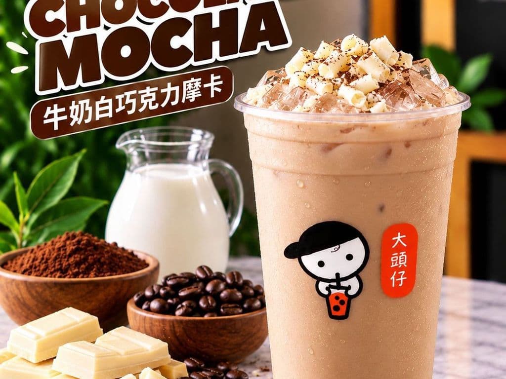Milky White Chocolate Mocha Tea (白巧克力摩卡奶茶)