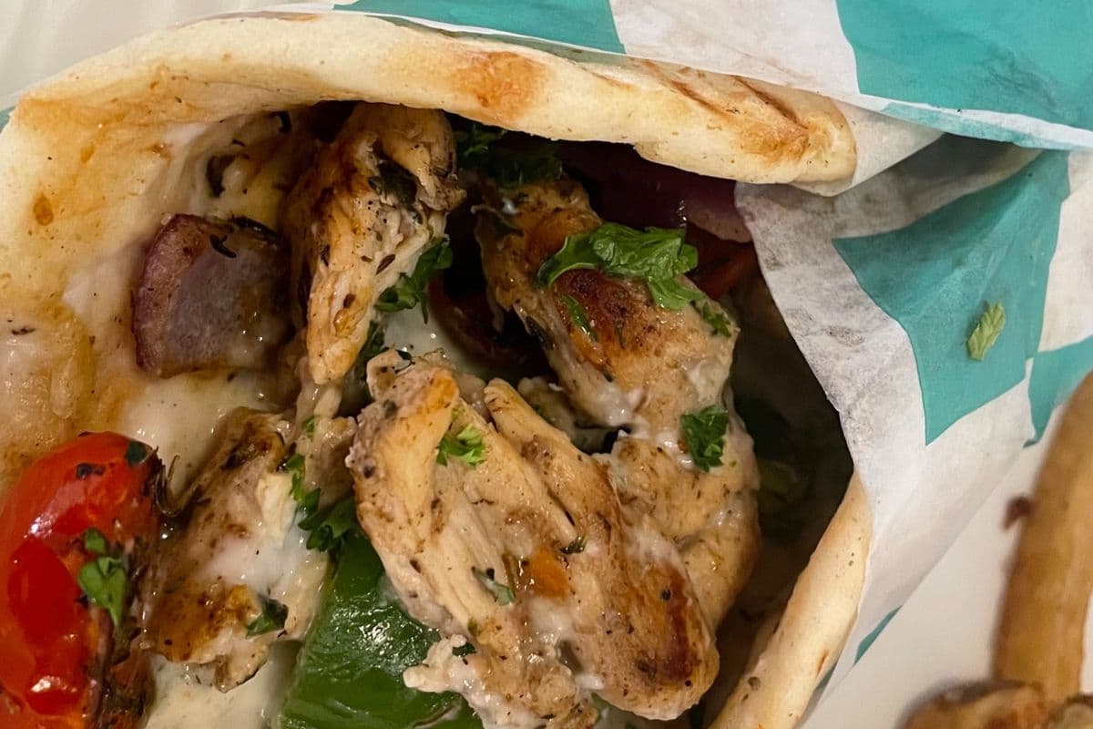 Chicken Kabob Wrap