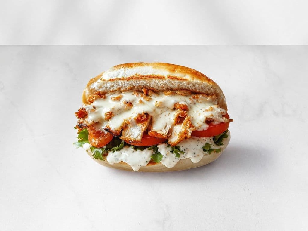 Mozzarella Cheese Chicken Shawarma (Doner) Sandwich