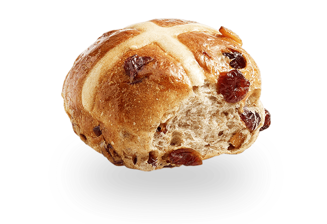 Cranberry Orange Cross Bun