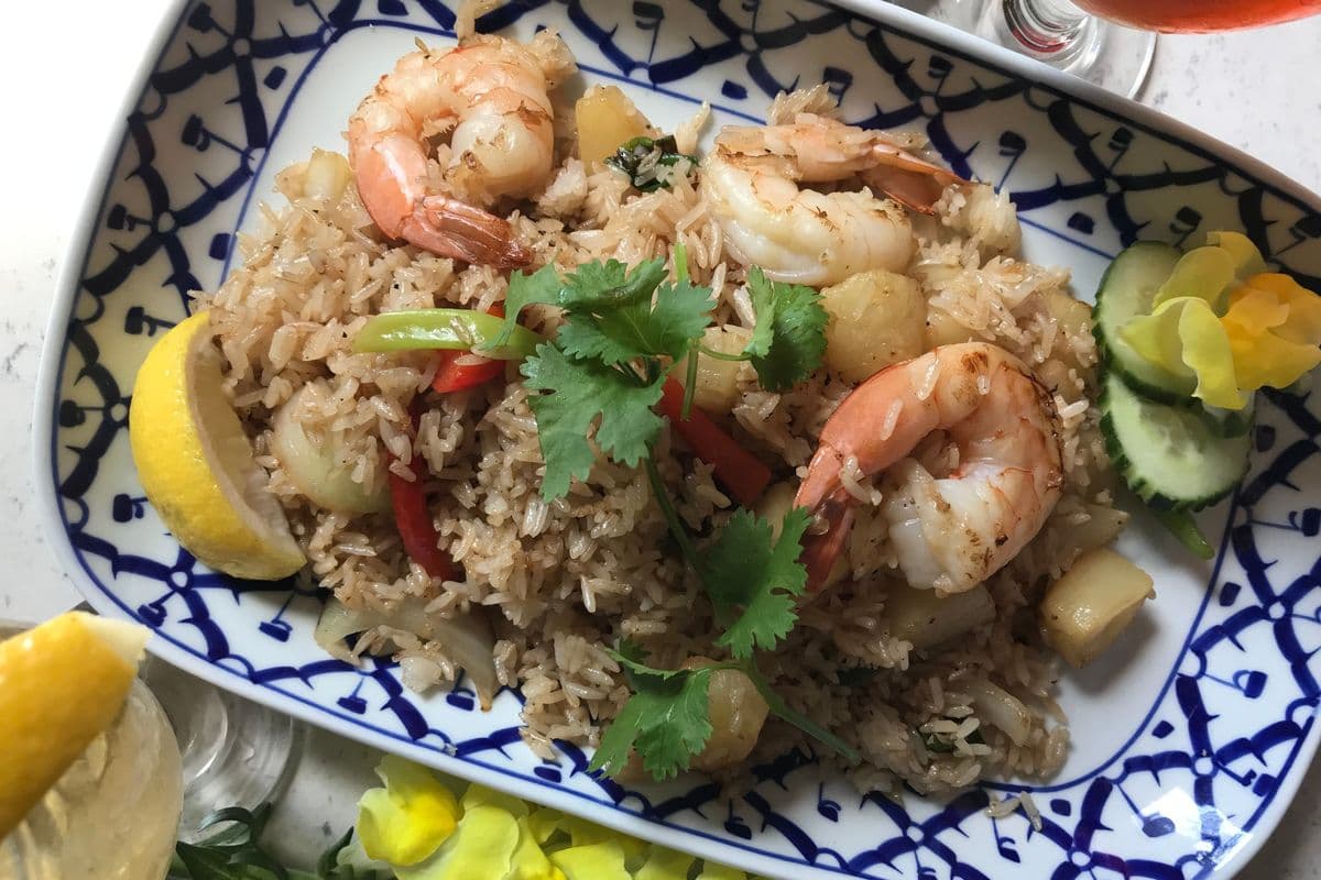 Pineapple Shrimp Fried Rice (Khaow Phad Sapparot Goong)