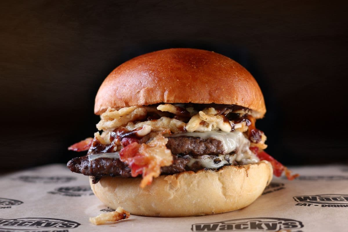 Dr. Pepper BBQ Crunch Burger