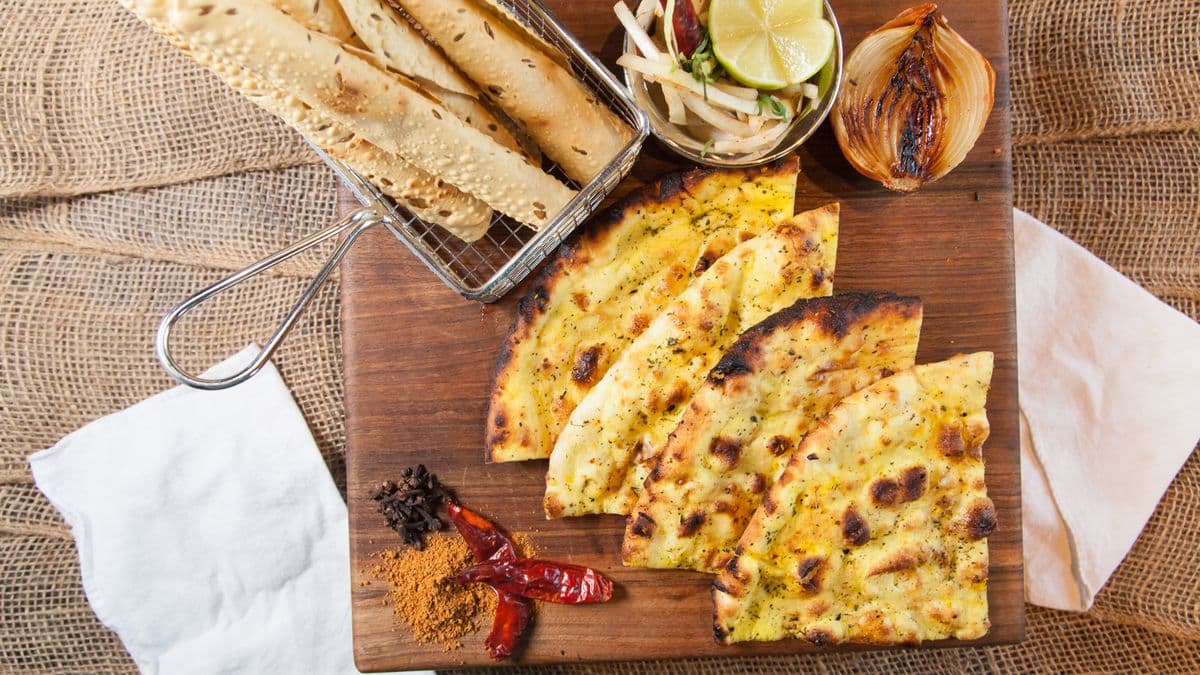 Butter, Garlic, Methi Naan