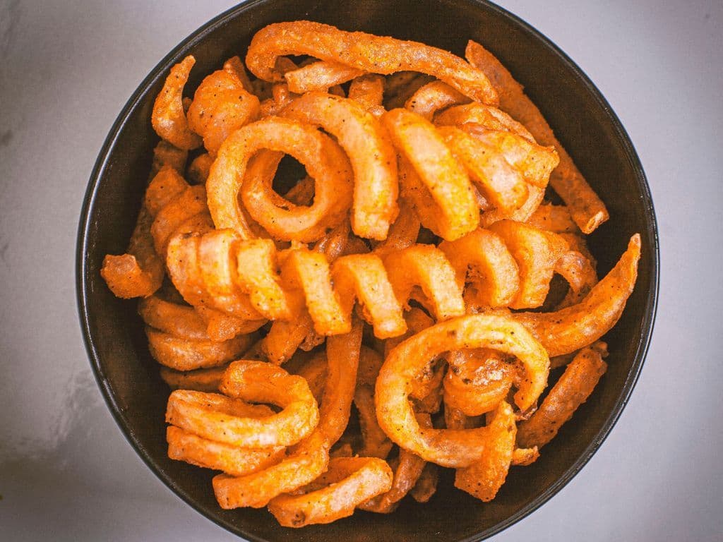 Spicy spirals fries