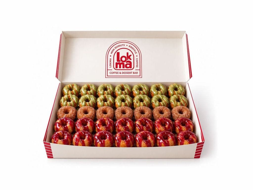 Medium boîte de mini-beignets / Medium Box of Mini Donuts