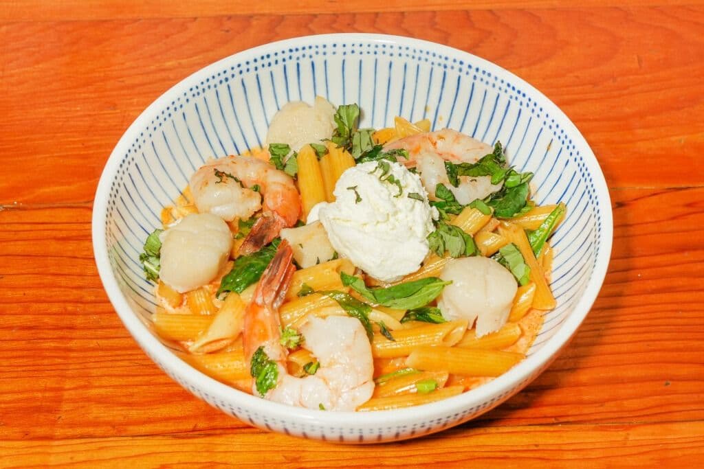 Shrimp and Scallops Penne