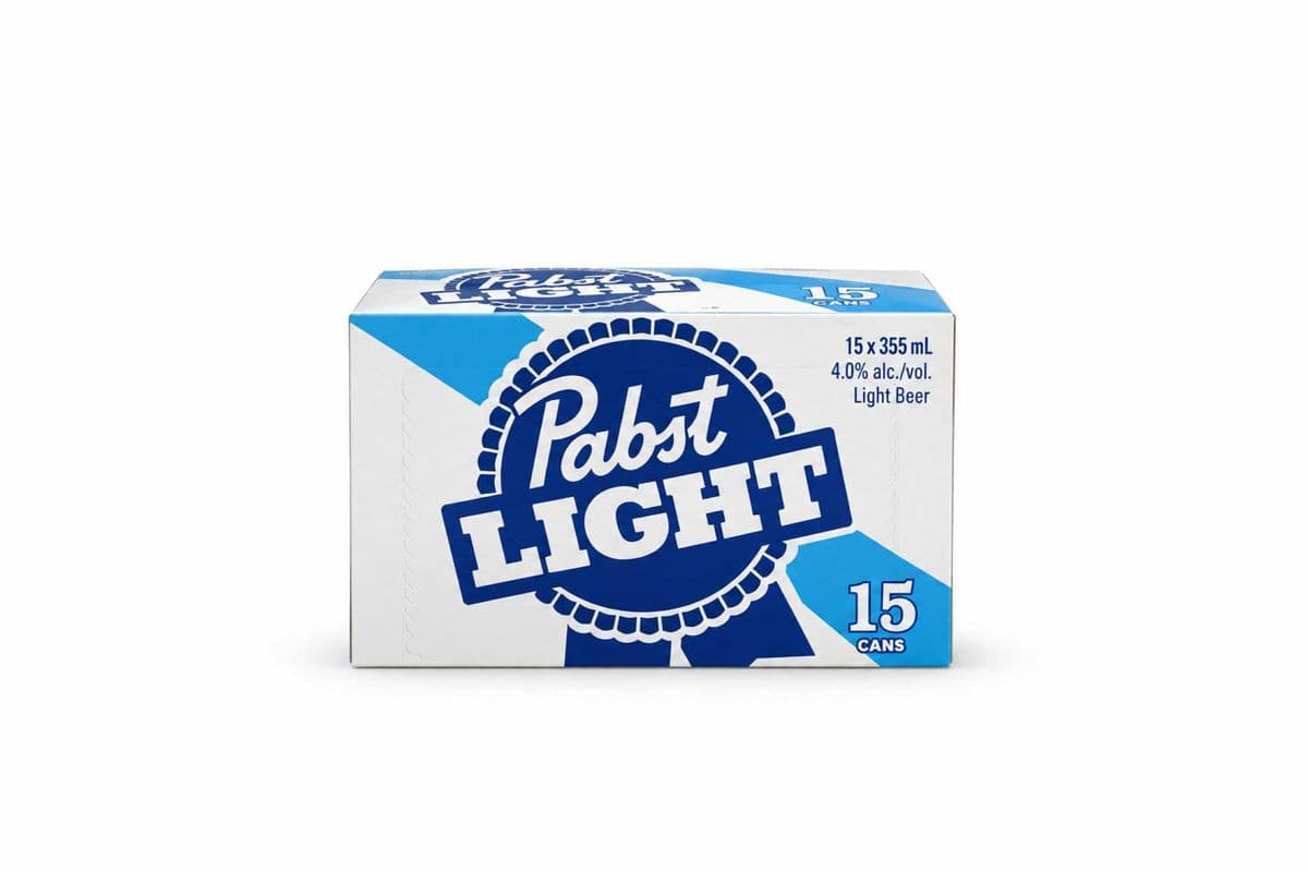 Pabst Light Free Clock (15 x 355ml Cans)