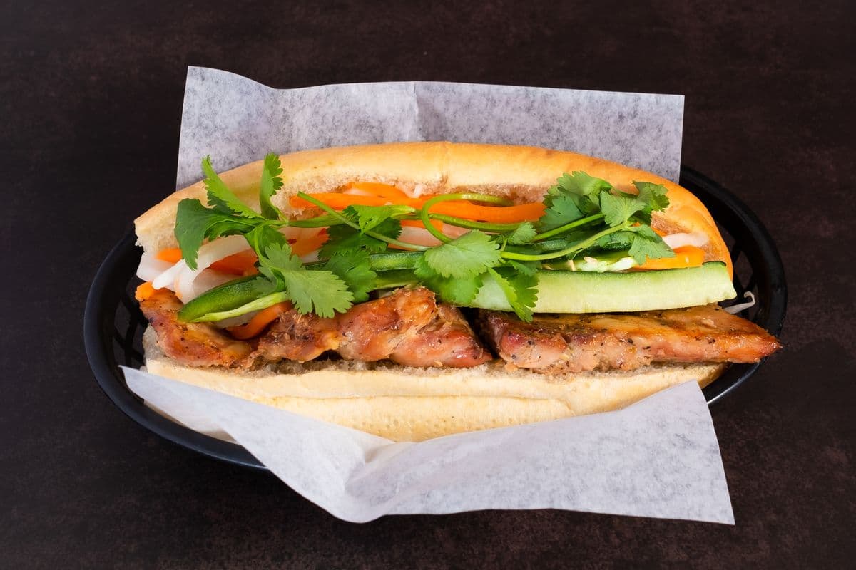 S12. Grilled Chicken Vietnamese Sandwich - Banh Mi Ga