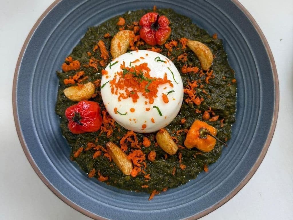 Lasooni Palak Burrata(GF/NF)