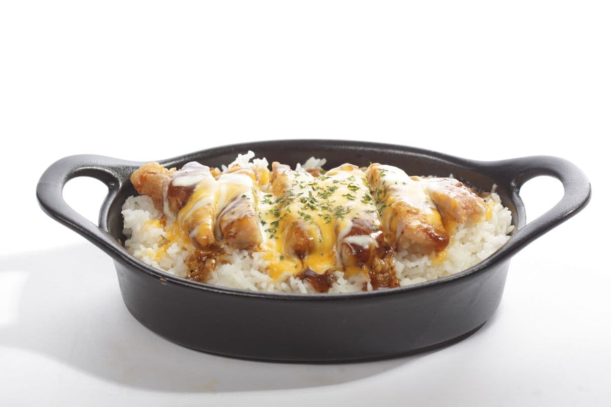 G08. Baked Cheese Chicken on Rice