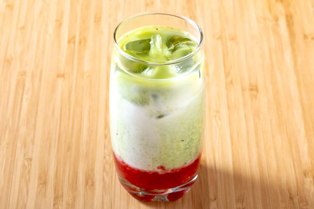 Matcha Strawberry Latte