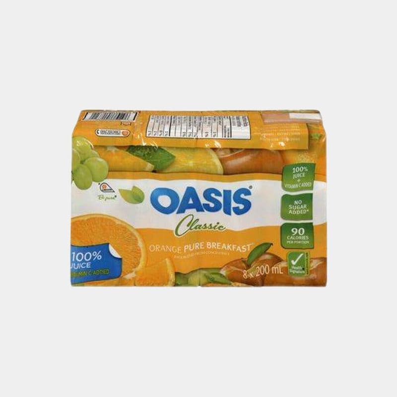 Oasis Breakfast Fruit Juice (8x200ml)