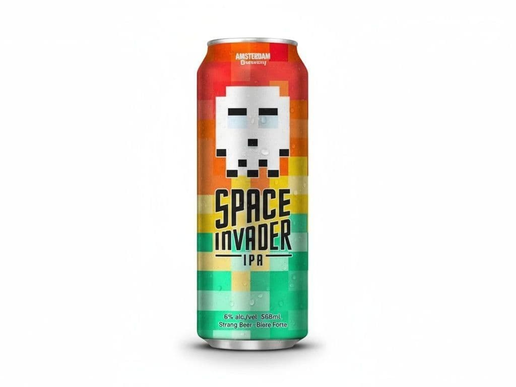 Amsterdam Brewery - Space Invader Juicy IPA, Individual 568ml beer can (6.0 ABV)