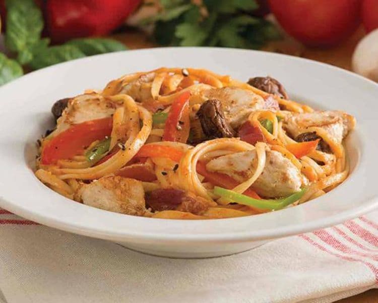 Linguine Chicken Amatriciana
