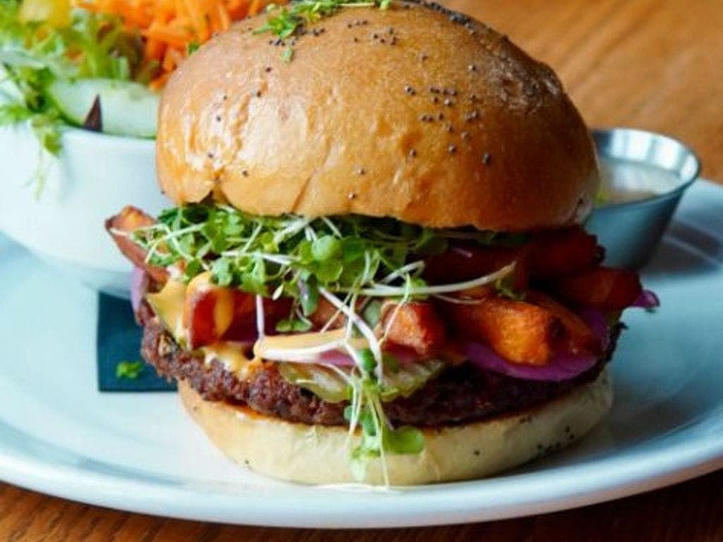 Black Bean Firecracker Burger