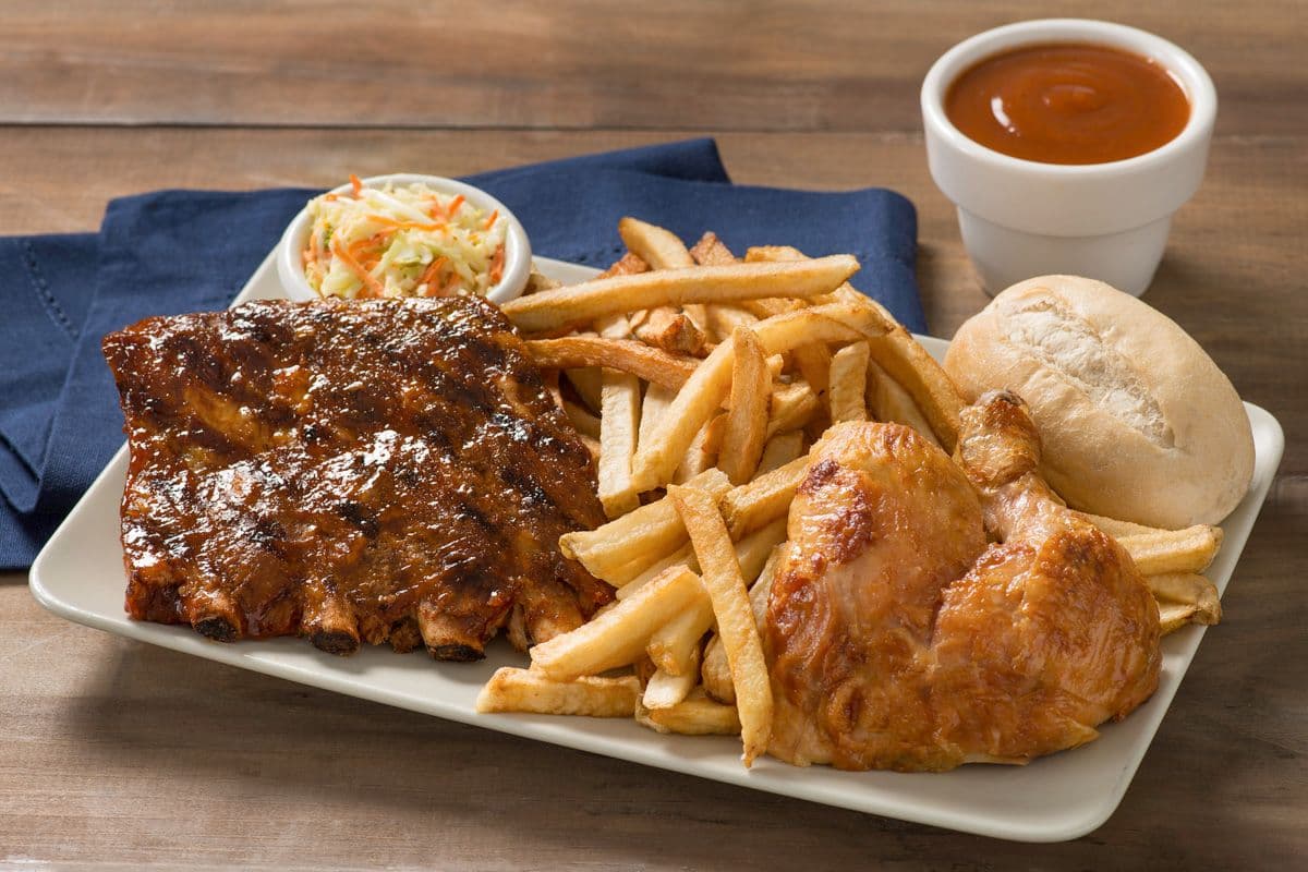 1/3 Rack Side Ribs & Quarter Chicken