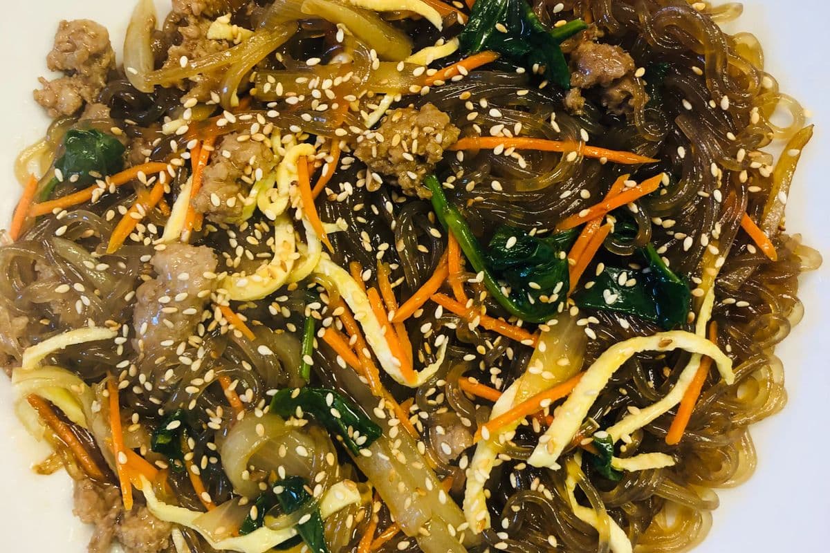 Japchae (Sweet Potato Noodle)