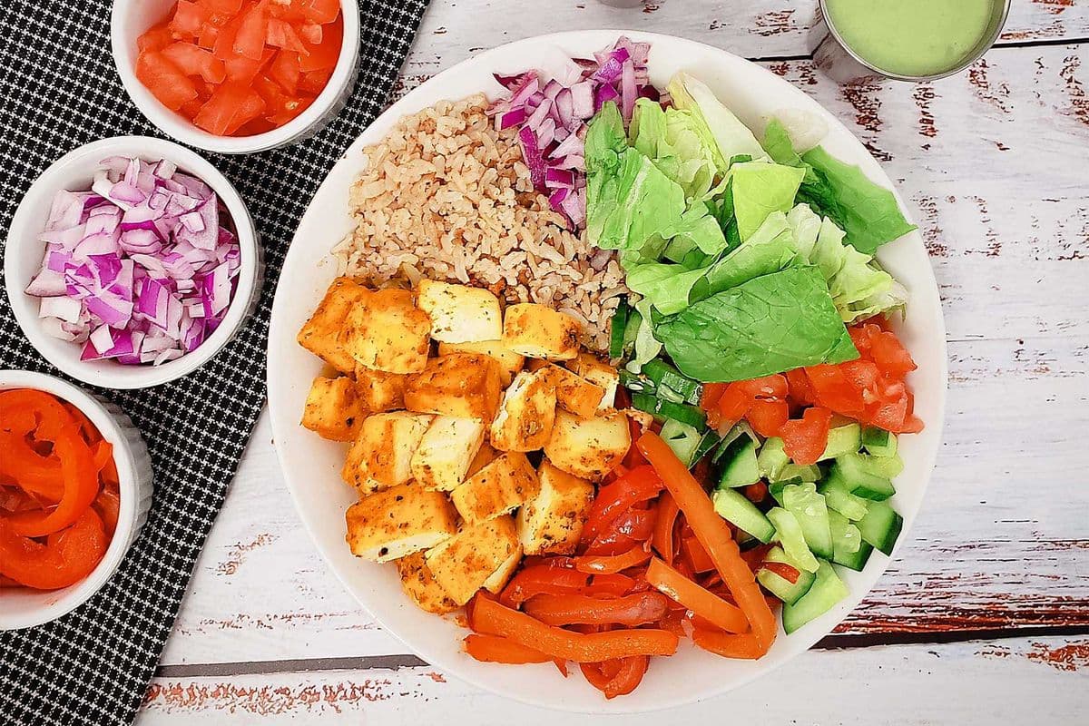 Spicy Lemon Paneer Bowl