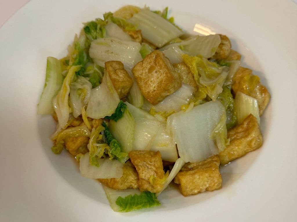 Bok Choy with Tofu (白菜炖豆腐)