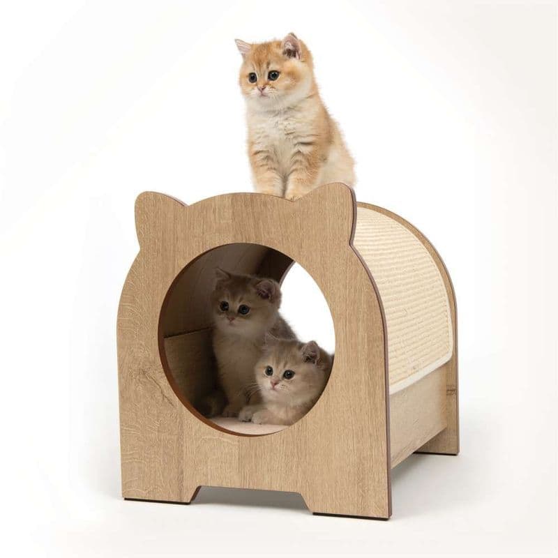 Catit Vesper Minou Bench Scratcher - 36 x 36.5 x 40.5 cm (14.17 x 14.37 x 15.94 in)
