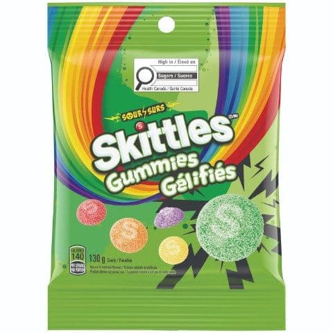 Skittles Gummy Sour 130g
