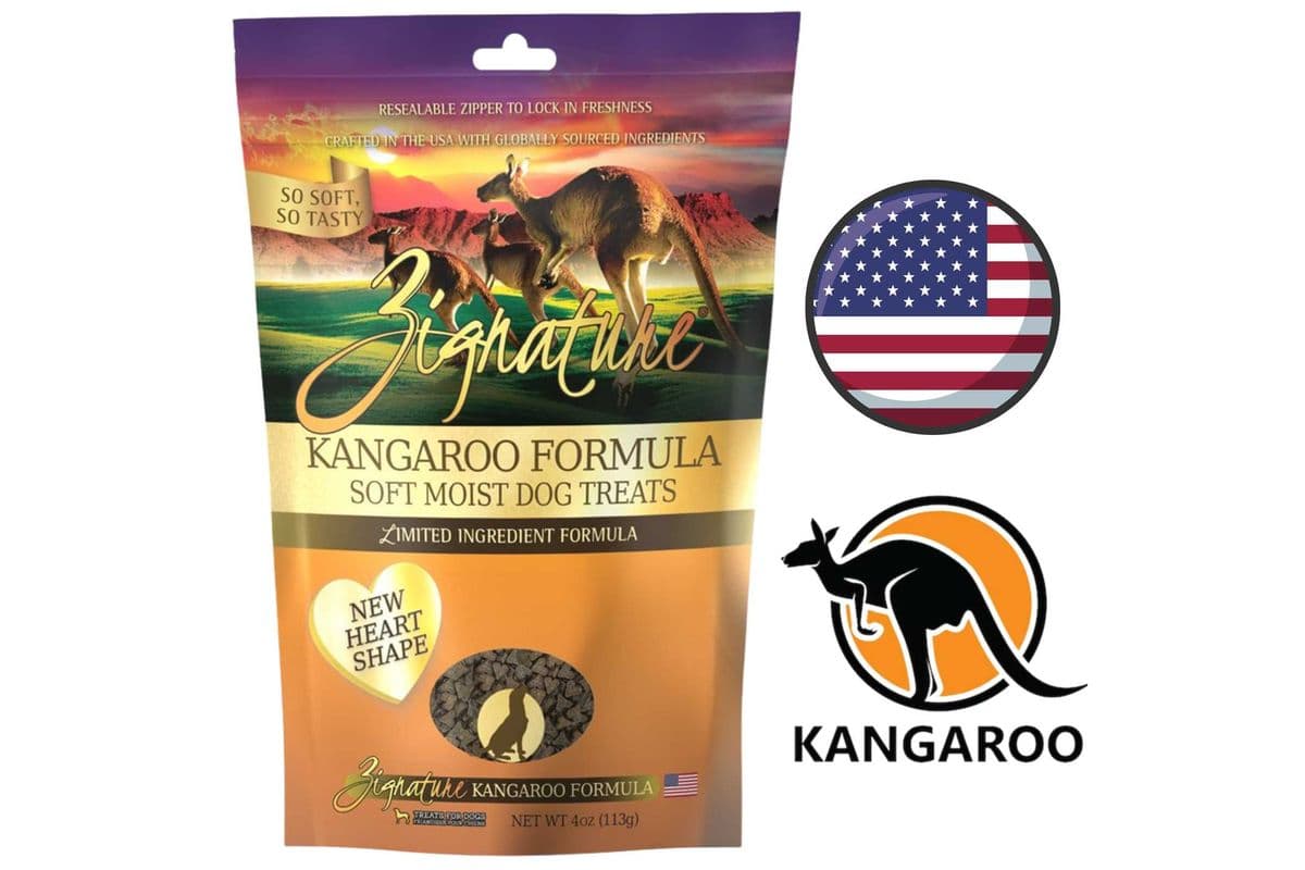 Zignature - Kangaroo Soft Moist Treats For Dogs - 4 Oz