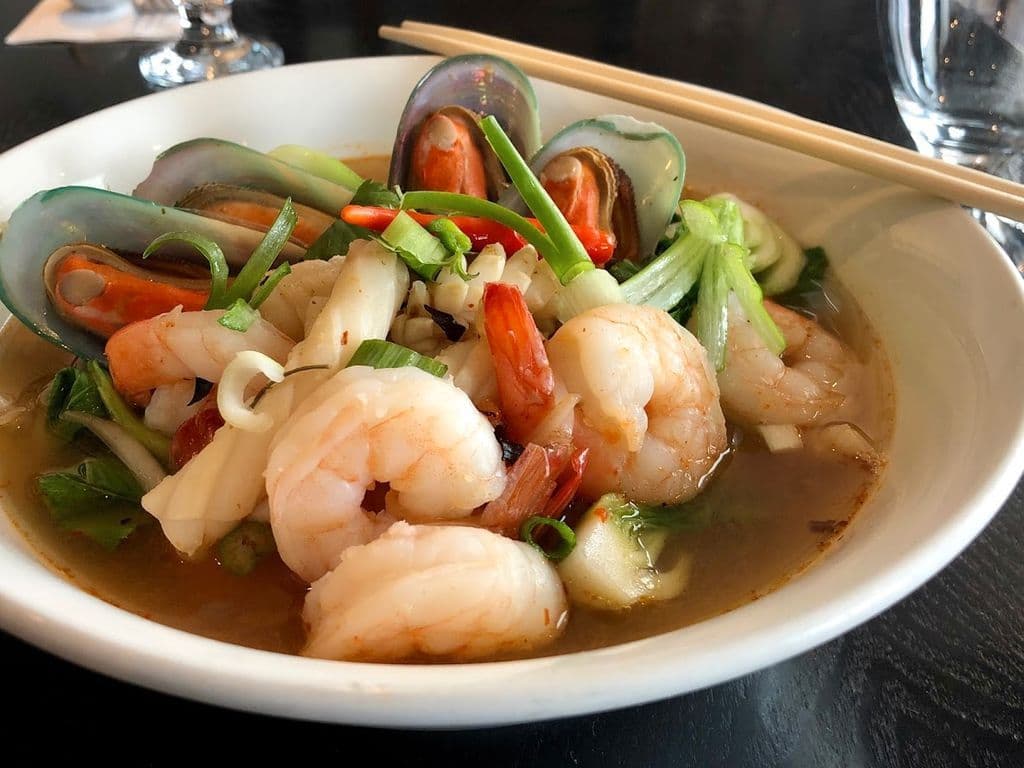 Tom Yum Seafood Noodle Soup