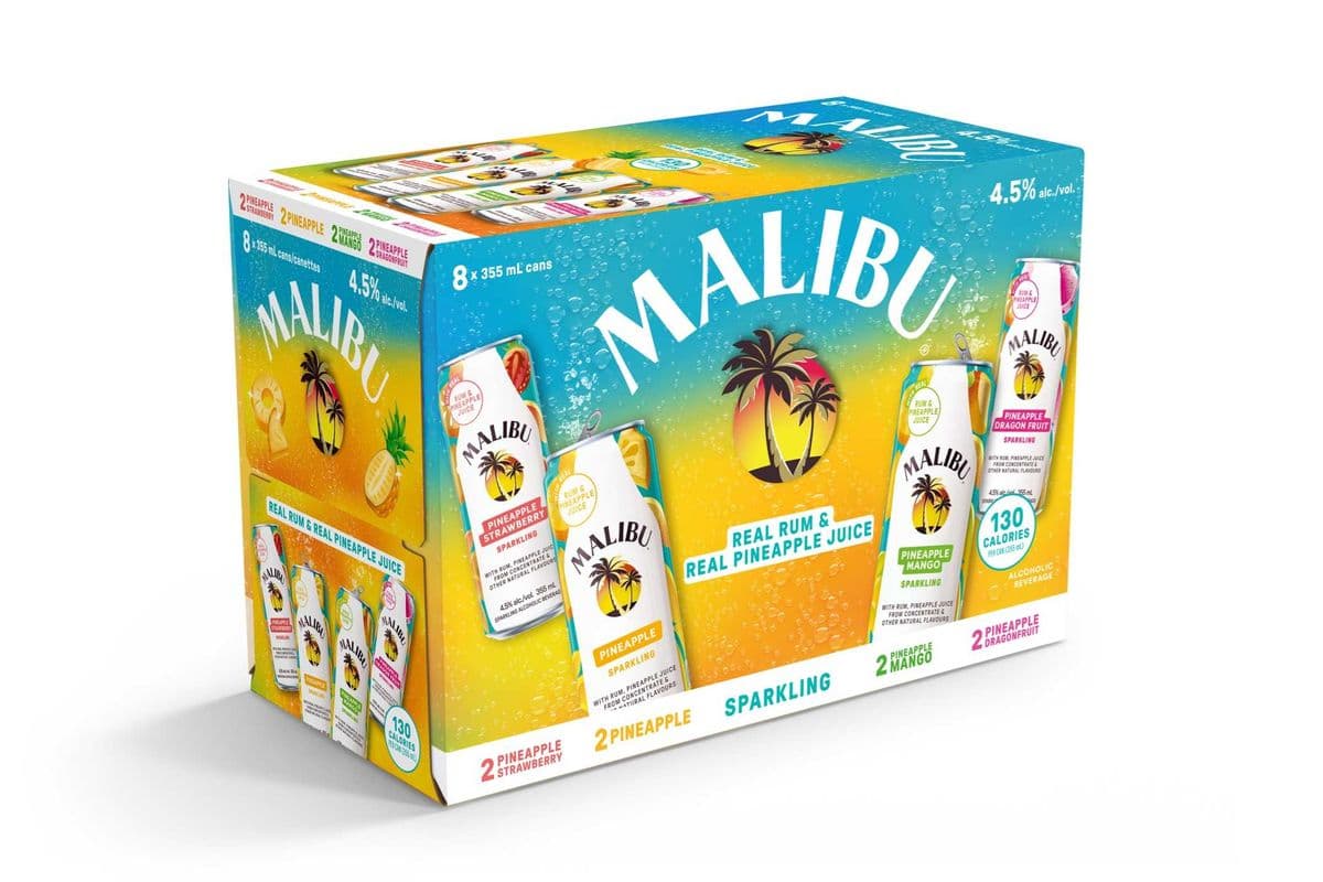 Malibu Pineapple Cocktail Pack (8 x 355ml)