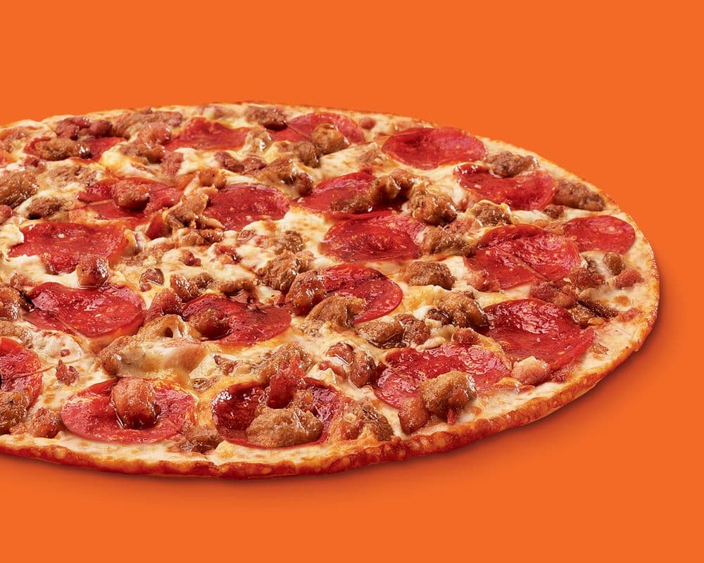 12" Medium Thin Crust 3 Meat Treat Pizza
