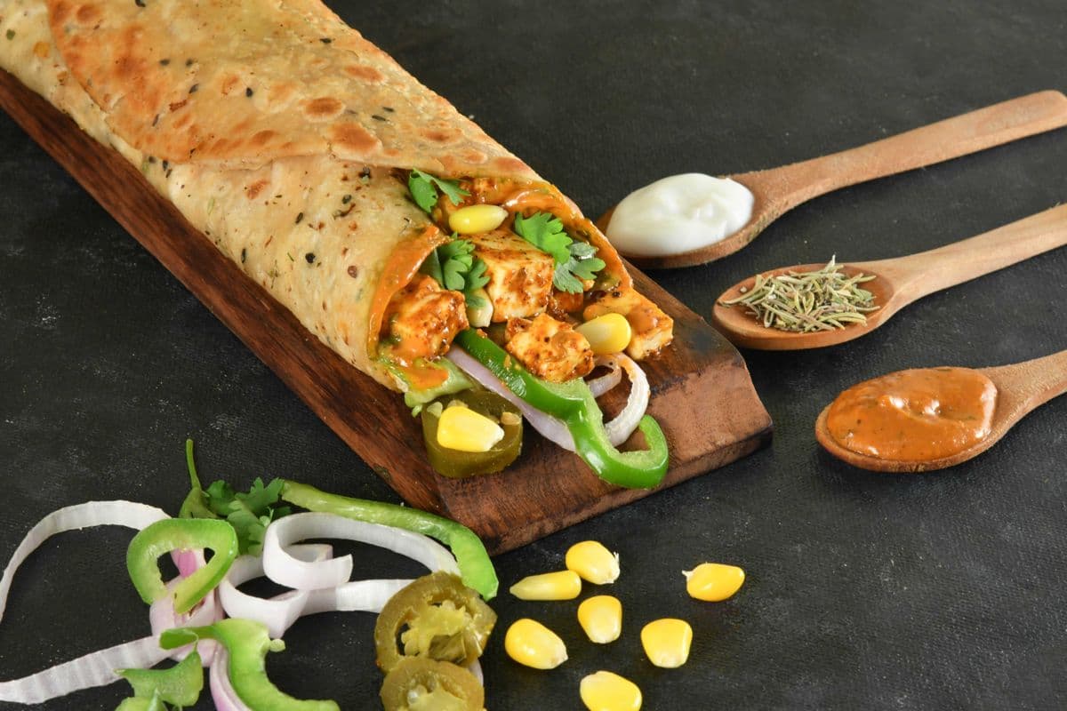 Punjabi Curry Paneer Wrap