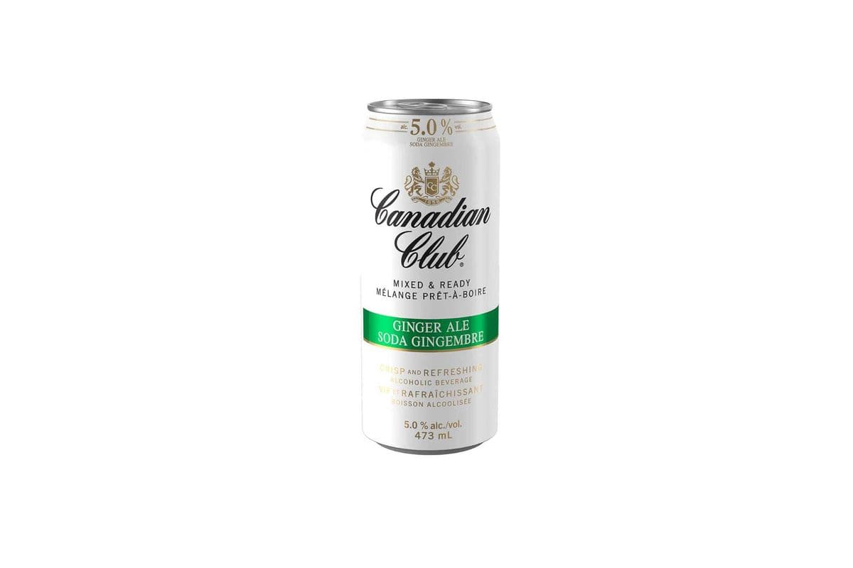 Canadian Club Ginger Ale Ready to Drink Whisky Single Can (1 x 473ml)