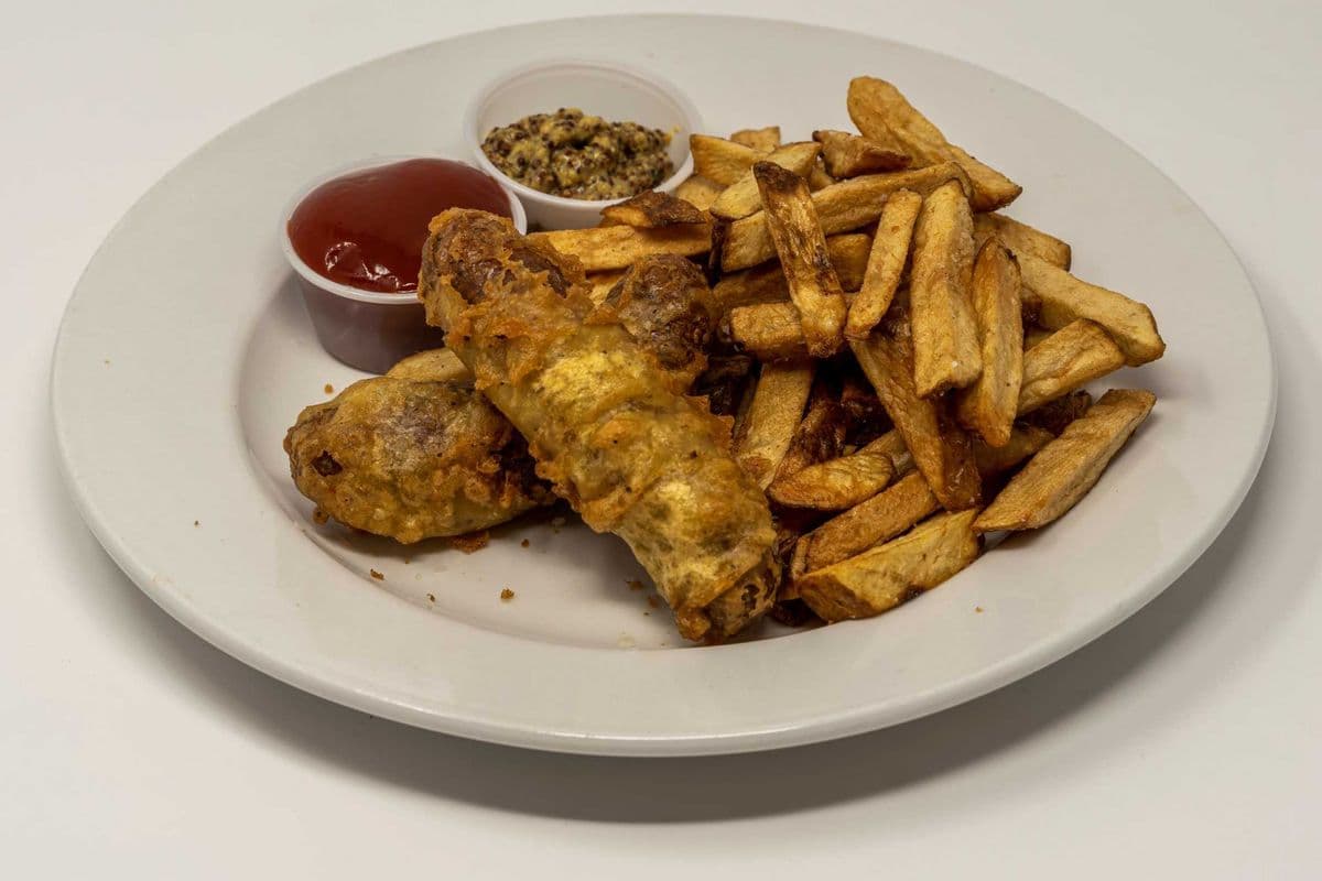 Battered Sausage and Chips