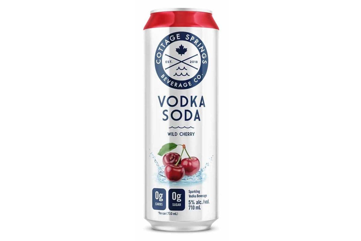Cottage Spring Vodka Soda Wild Cherry 710ml (1 x 710ml)