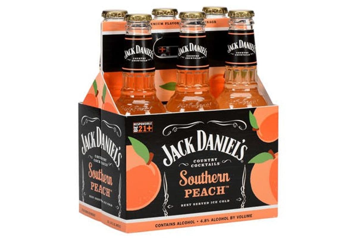 JD Country Cocktails Southern Peach (6 Bottles) (6 x 330 ml Bottles)