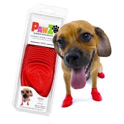 PAWZ Dog Boots - Small Available in Red & Black