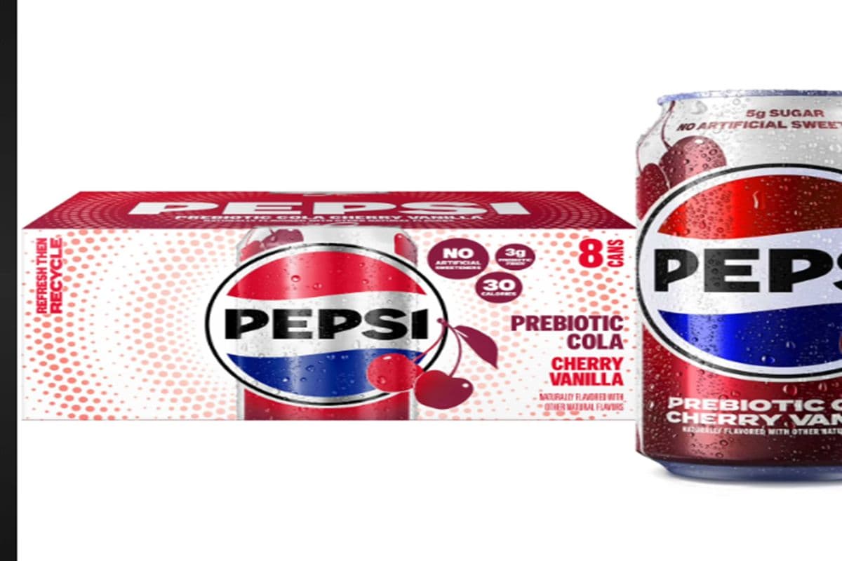 Pepsi prebiotic cola cherry vanilla