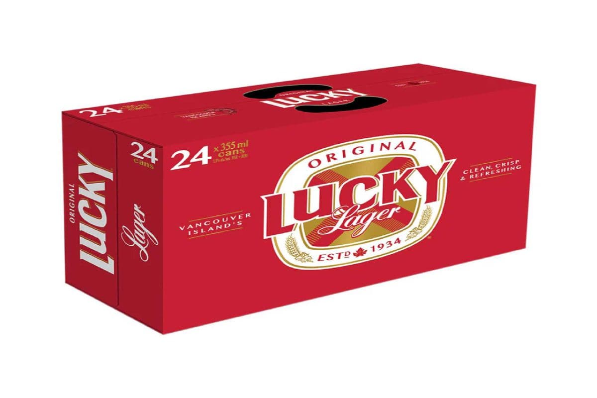 Lucky Original Lager Beer 24 Cans (24 x 355ml)